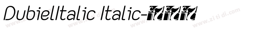 DubielItalic Italic字体转换